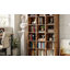 Bibliothèque étroite à 8 couches de conception étroite avec tablettes réglables ouvertes et porte-cubes-1160865033