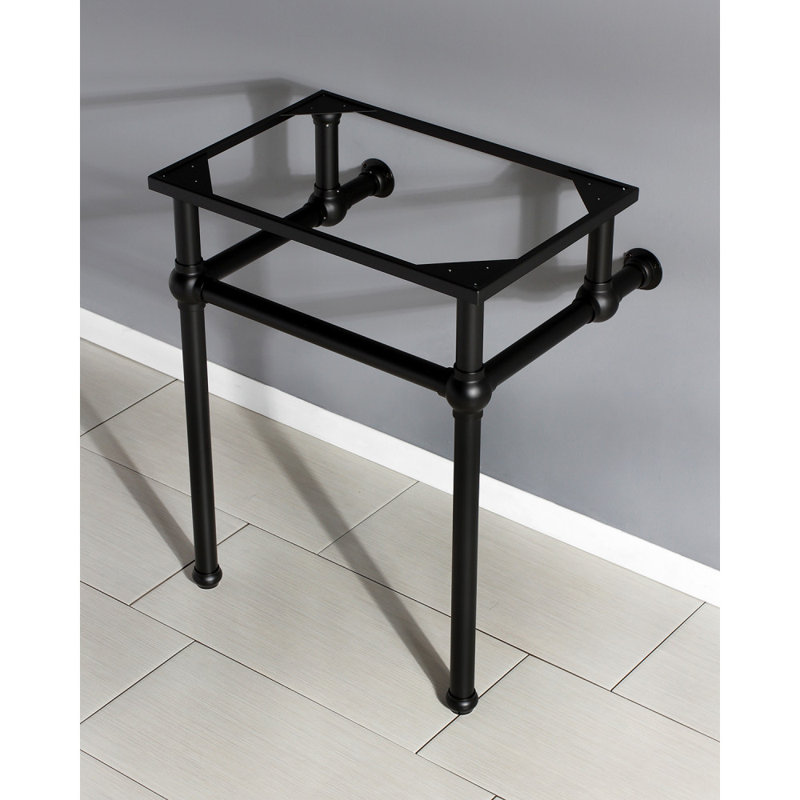 Kingston Brass Templeton Brass Console Sink Legs, Matte Black
