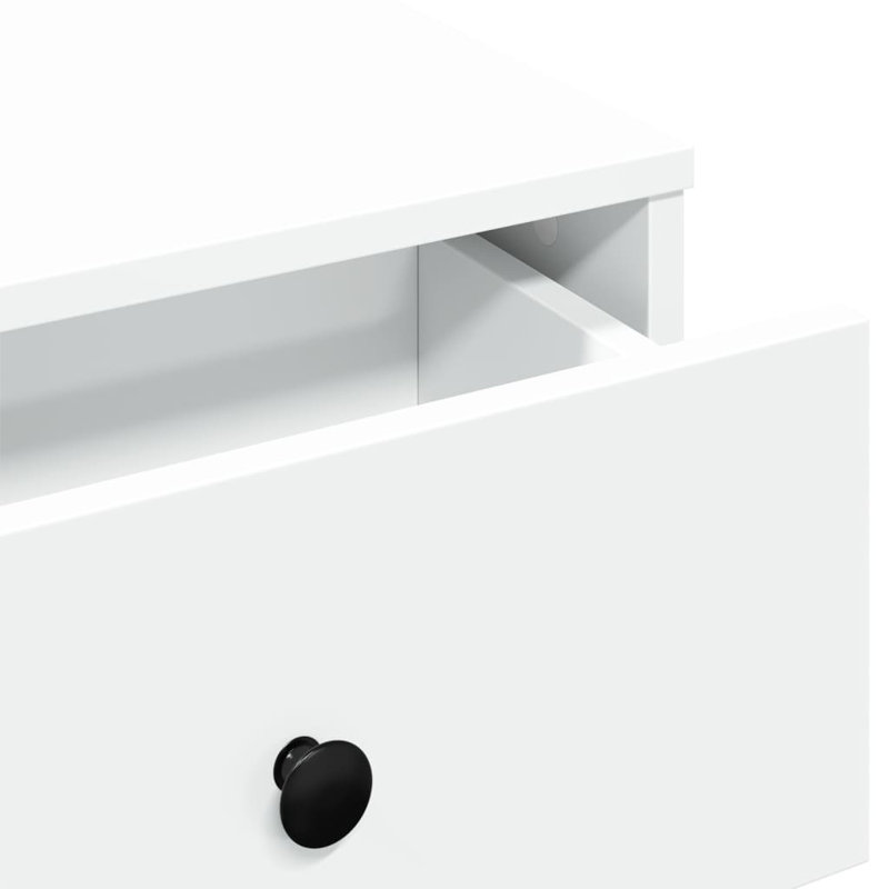 Godfred Pedestal Coffee Table, Concrete Grey, 60 x 45 x 31 cm (L x W x H)