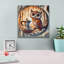 Art mural sur toile Genevive «Owl And Coffee» par Rey Klimt-1967127246