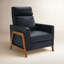 Fauteuil inclinable en cuir Johnny-1172333009