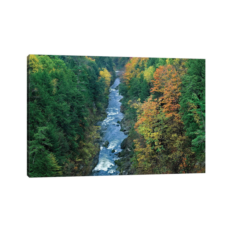 Ottauquechee River And Quechee Gorge, Vermont by Tim Fitzharris - Gallery-Wrapped Canvas Giclée on Canvas, Wrapped Canvas