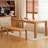 Steady and elegant solid wood dining table-107725066