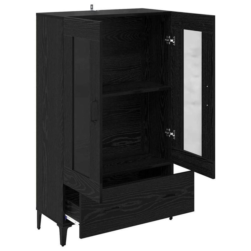 70cm Sideboard, Black Oak