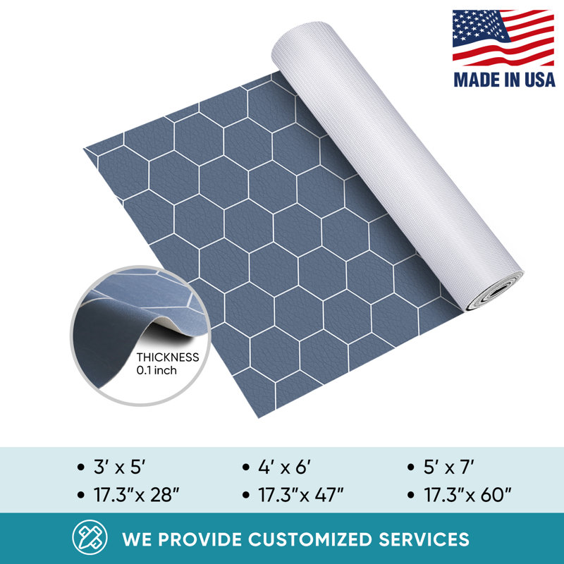 Tapis de cuisine Akifah, Rectangle 3 pi x 5 pi