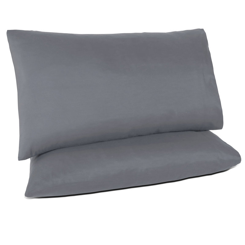 Microfiber Pillowcase - Set of 2, Dark Gray