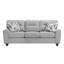Canapé en chenille durable avec coussins décoratifs gris-1912256269