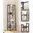 Ladder Shelf Bookshelf, Freestanding Corner Storage with 2 Hooks-756179453