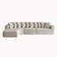 Ensemble de canapé modulaire en chenille Boneless de 131,1 pouces, canapé incurvé moderne en forme de nuage, comprenant 10 coussins-1110122291-1114417036