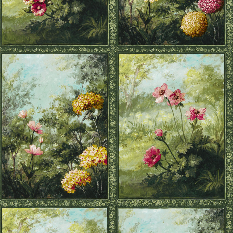 Artus Marianne 10.05m x 52cm Shimmer Wallpaper Roll, Forest