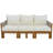 73.2" Outdoor Patio Sofa, Convertible Daybed with Cushions-420150911
