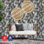 Silver Slate Diamond Pattern Peel & Stick Aluminum Tile Size:295 x 295 x 4.5 mm