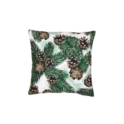 Cayson Mountain Cones Throw Pillow Cover