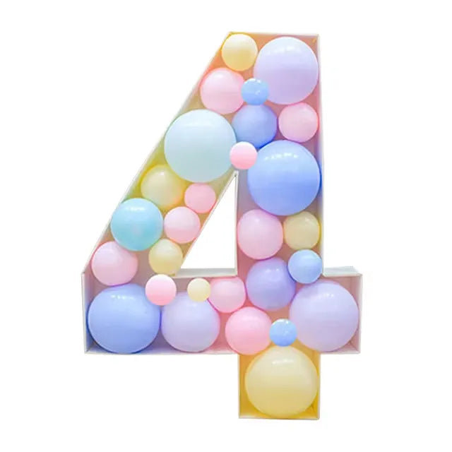  «Birthday Number» ballon remplissant la boîte F07M2-21-4