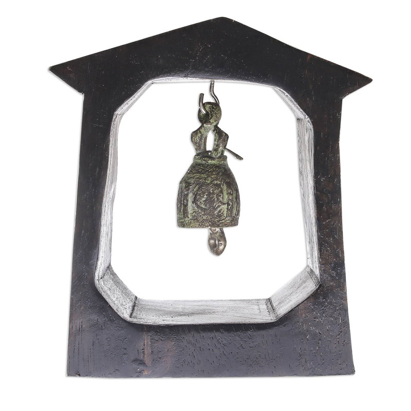 Sculpture bell ringing house Emily-Jane