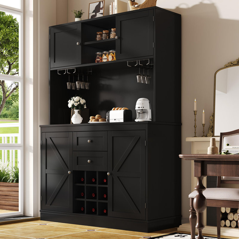 Dining Hutch Welsh Dresser, Black