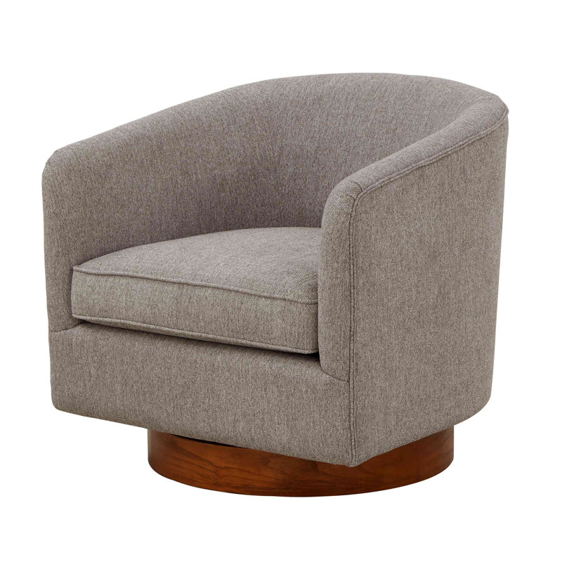 Chaise pivotante en tissu Miramar, Gris
