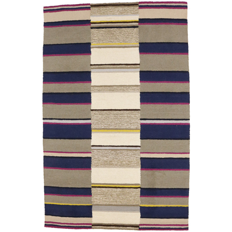 Tapis multicolore touffeté à la main Jaydelyn