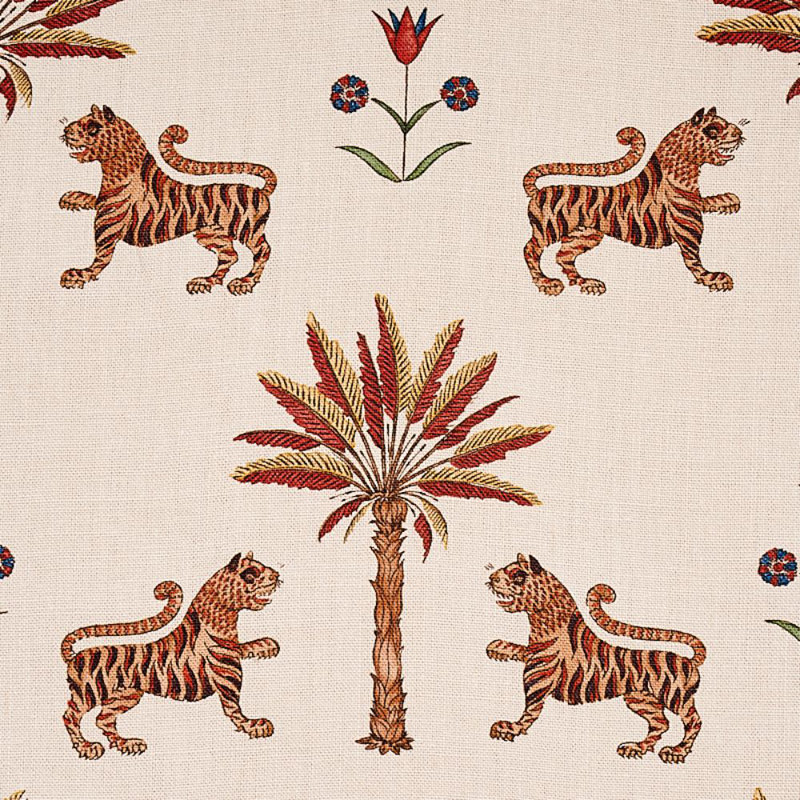 Tiger Palm Fabric, Cocoa