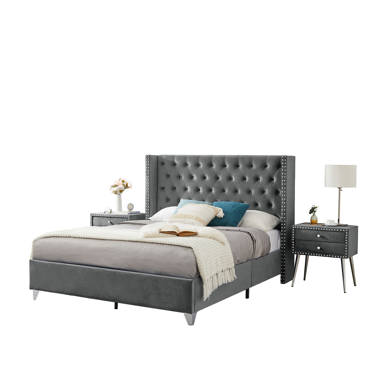 Jamene Philip Cherry Sleigh Bedroom Set B3800 Special 5 Bed Dresser Mirror Nightstand Chest Winston Porter Bed Size: King