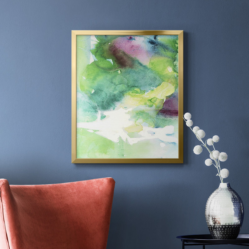 Toile encadrée de qualité supérieure «Rising Above IV» - prête à être accrochée, Or, H 20 po x l 16 po