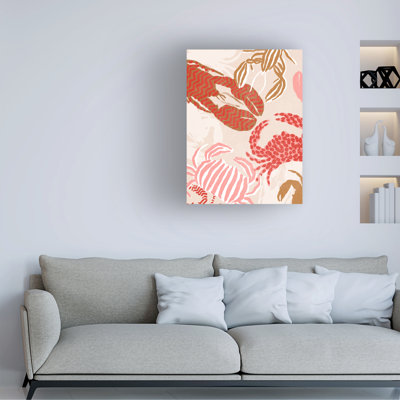 Art mural sur toile Beachcrest Home June Erica Vess Sandy Claws II WAG37814
