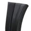 Chaise d'appoint rembourrée en bois de peuplier noir Kiala