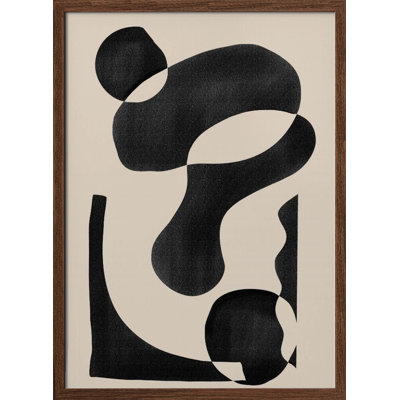 "Motif abstrait", art mural texturé encadré