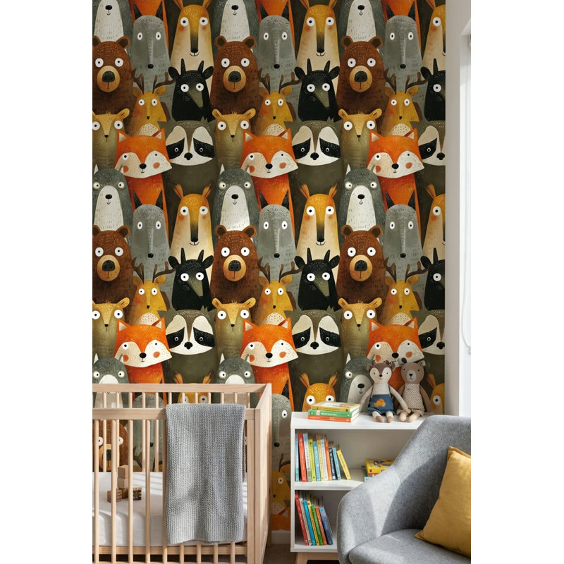 Papier peint animaux fantaisistes, Non tissé, non collé