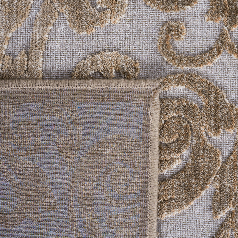 Tapis gris à motif géométrique Bailee, Rectangle 3 pi 3 po x 4 pi 7 po