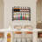 Adriannah Wine Glass Rack in Black