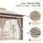 8 Ft. W x 8 Ft. D Soft Top Steel Patio Gazebo with 2-Tier Canopy and Zippered Mesh Netting for Outdoor, Patio, Garden, and Backyard Activities-113390027