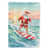 Père Noël surfant le matin de Noël