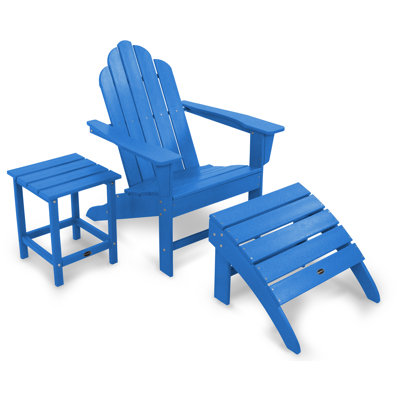 POLYWOOD Long Island Adirondack 3-Piece Set