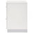 White High Gloss 2-drawer Nightstand