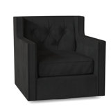 Candace 33.5" W Tufted Swivel Down Cushion Wingback Chair