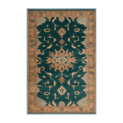 Tapis bleu lavé à la machine