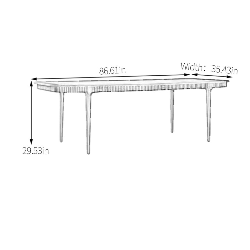 Kerrison, 29.53"H x 86.61"L x 35.43"W