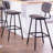 Holleran Upholstered Faux Leather Counter Stool with Steel Frame-991830070