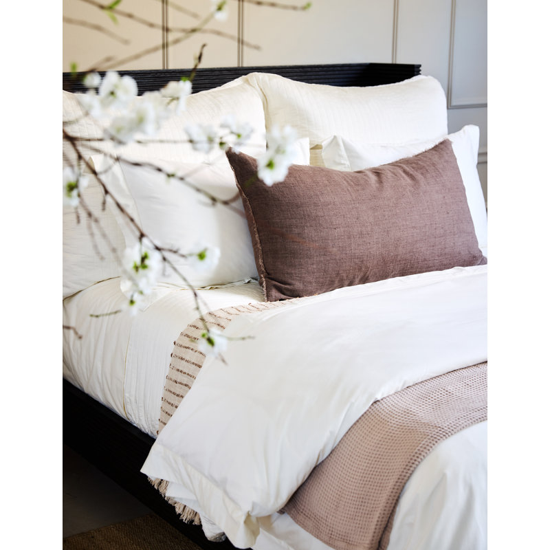 Hunter 100% Linen Sham Set, Walnut, King