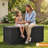 150 Gallon Outdoor Deck Box, Lockable Waterproof Outdoor Storage Boxes For Garden Tools-134095810