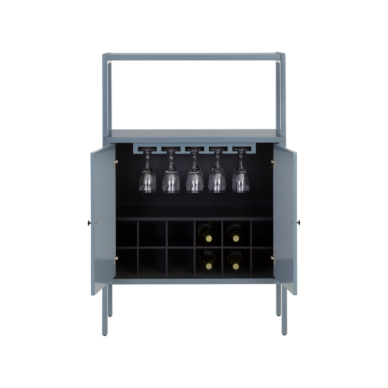 Faulkner 32'' Bar Cabinet, Gray/Blue