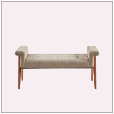 Niosha Polyester Upholstered Bench -  Corrigan StudioÂ®, 2E0C5AD37BD14DDB9A36A3CD0D9173E2