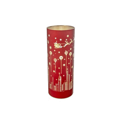 Set of 2 8 " Glass Lantern
