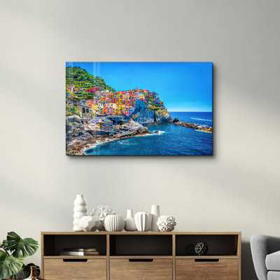 Elegant Tempered Glass Wall Art Painting, 13.8 x 21.7 inches | 100% Tempered Glass, Thickness: 0.16 inches | UV Printed for Vibrant Colors | Perfect for Home Decor, Living Room, & Office Spaces