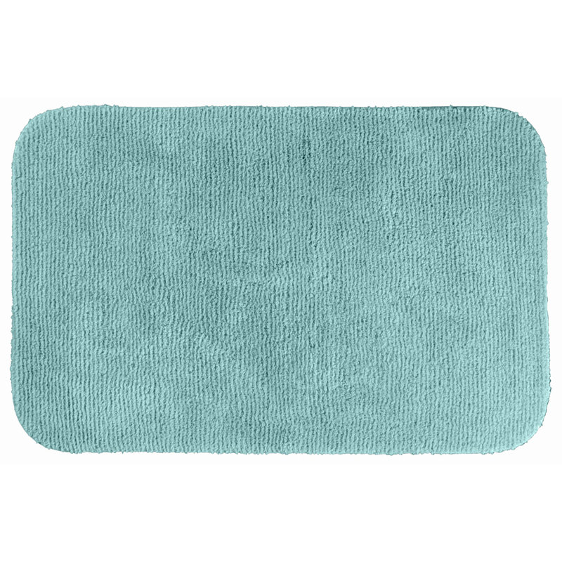 Secondo Nylon Non-Slip Bath Rug, Sea Foam, 24" x 40"