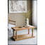 Table basse rectangulaire rustique avec rangement à 2 niveaux, en bois naturel, pieds balustres sculptés, idéale pour une décoration de style champêtre ou maison de campagne française.