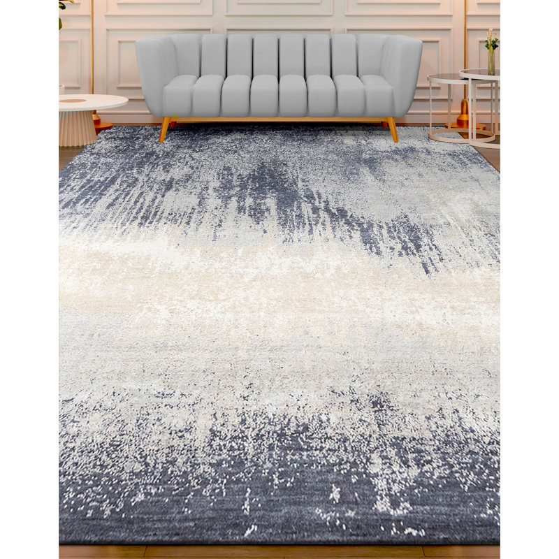 Hand Knotted Indoor Rug, Rectangle 5' x 8'