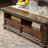 Solid wood minimalist coffee table