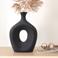 Mercury Row 13-in Ceramic Oval Contemporary Glam Cut-Out Vase Deals